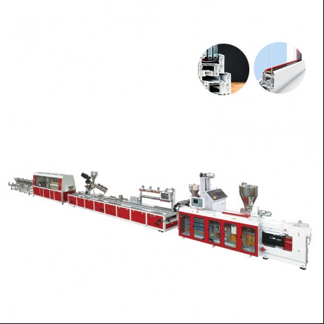 Línea de extrusión de perfiles de alta velocidad para ventanas de PVC JWELL