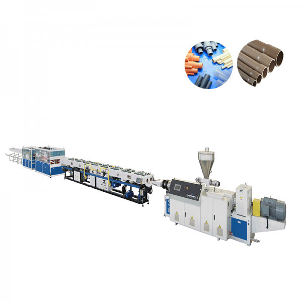 Línea de extrusión de doble hilo UPVC/CPVC, línea de extrusión de cuatro hilos
